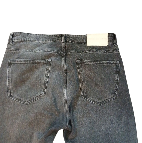 Zara 2 Pair Of Women's Plus Size Jeans Black and Gray Straight Leg Jeans Size 32 - Picture 13 of 16